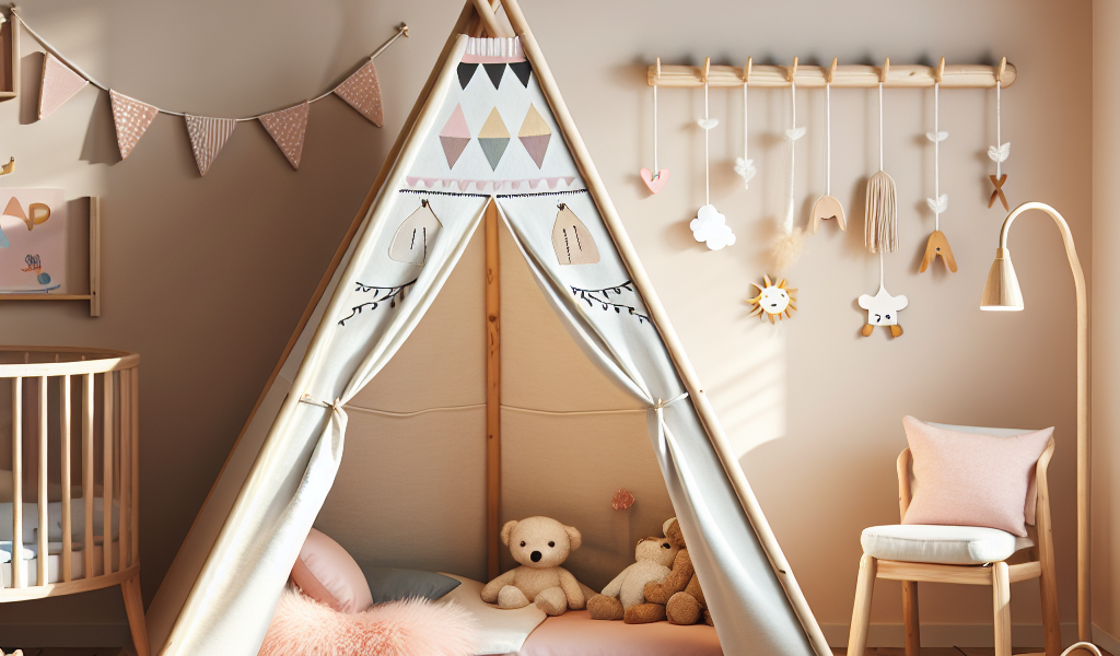 Stwórz bezpieczny kącik dla dziecka z łóżkiem tipi z barierkami