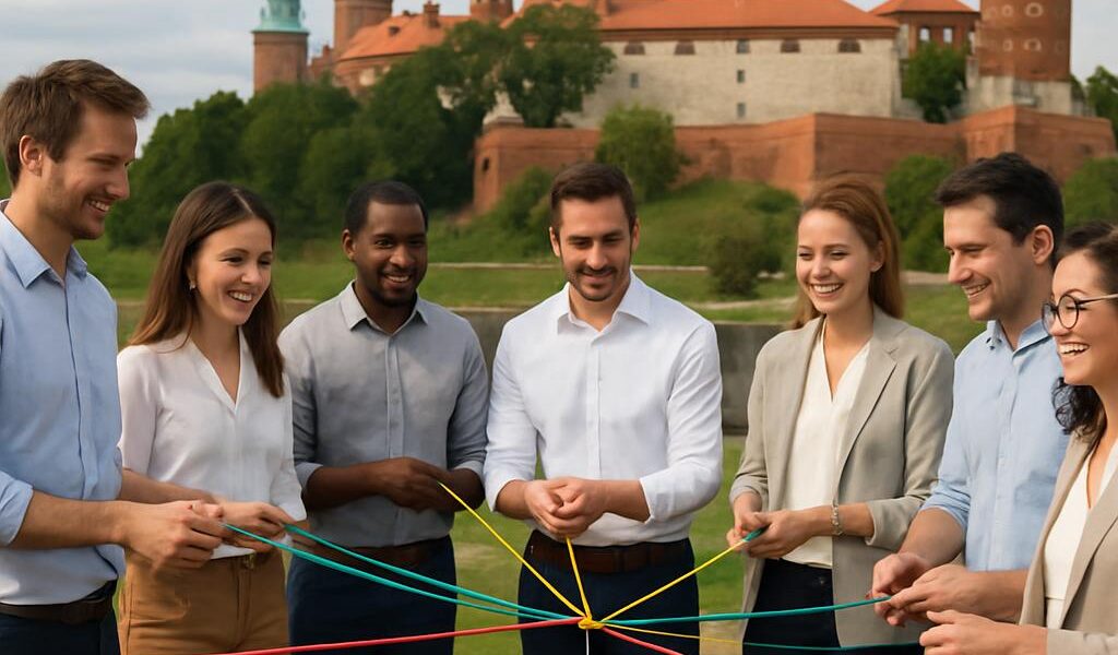 Jak połączyć szkolenie i team building podczas imprezy firmowej w Krakowie?