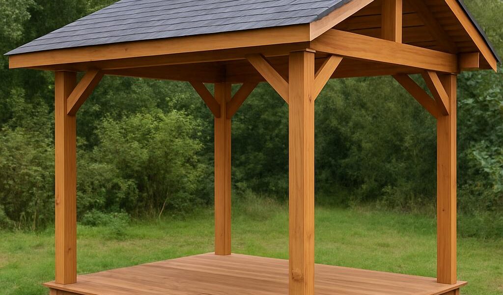 Wiata drewniana jednospadowa – które pokrycie ograniczy hałas i skropliny?