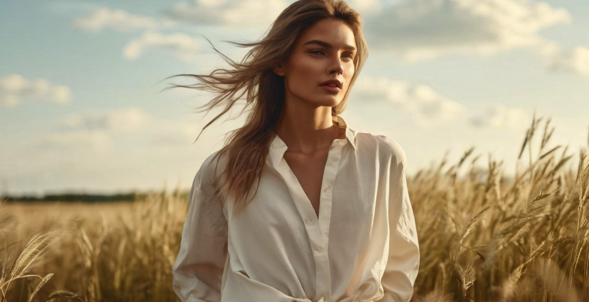 Bluzki z krótkim rękawem H&M - najnowsze kolekcje i promocje === — ilustracja